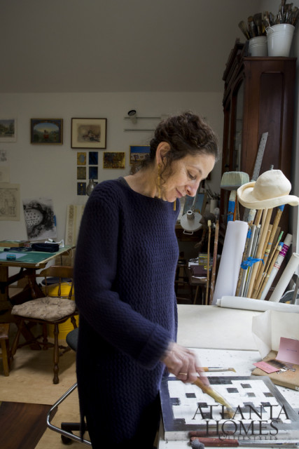 Biskin reveals the detail involved in her sketching.
