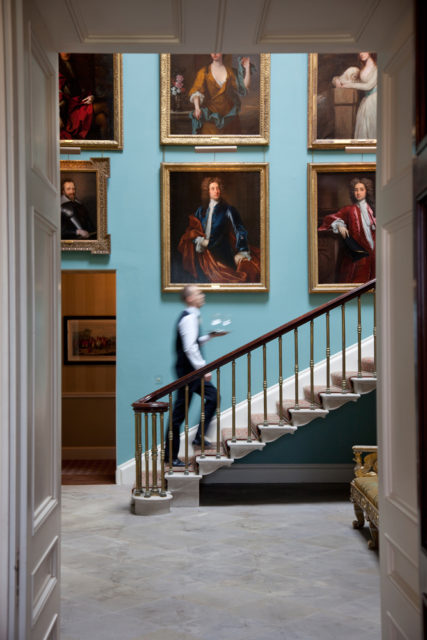 Ballyfin is a lavishly restored Regency mansion.