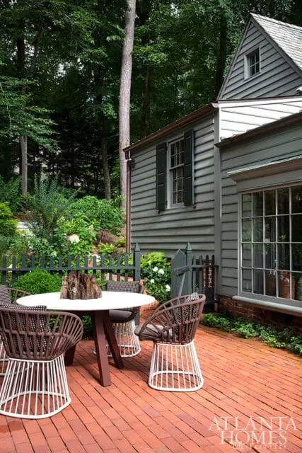 outdoor eating area garden