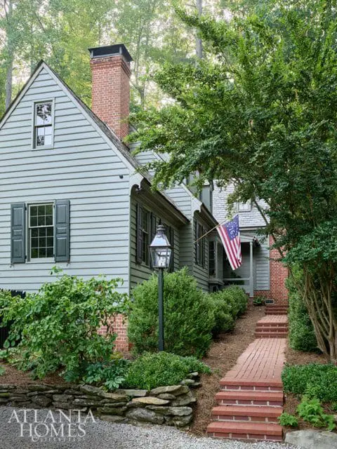 exterior Williamsburg-style facade