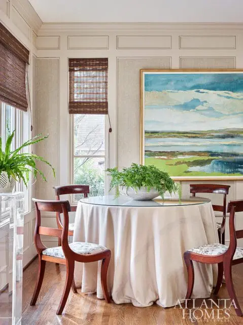 classical chairs in family room