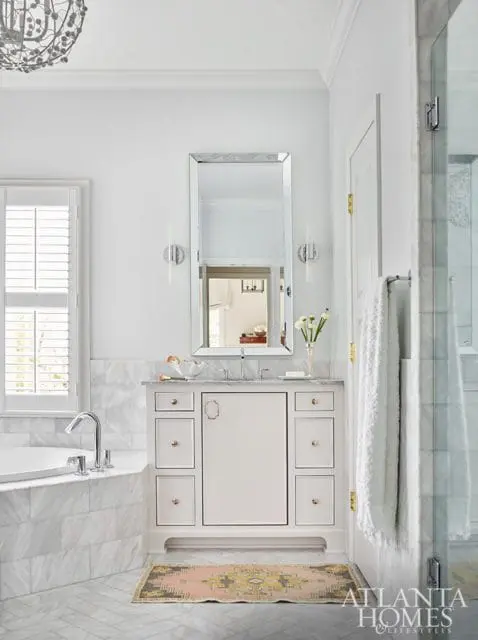 white marble bathroom