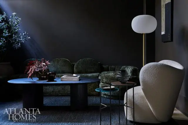 black lounge room