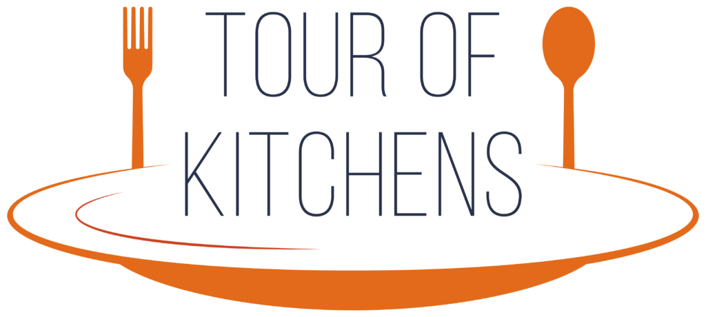 AHL Tour of Kitchens logo: fork, plate, and text.