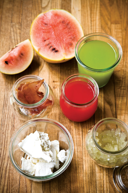 Because each watermelon has a distinct flavor, Quatrano likes to combine flavors that she can mix and match. Salty pork, tangy feta, hot peppers and cucumber water work with the mildly sweet melons, and her watermelon pickle relish makes a good side to all kinds of main dishes.