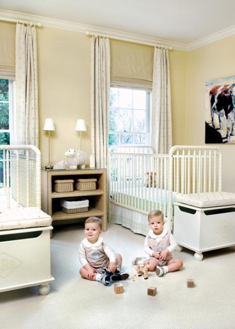 The couple“s now 2-year-old twin boys were the driving force behind the home“s casual design.