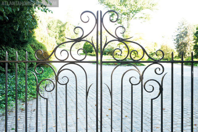 Calhoun Design & Metalworks also designed the beautiful entry gate.