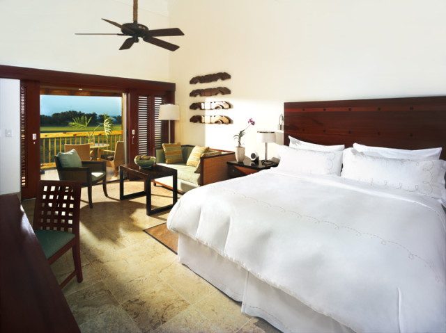 Chic Caribbean style is on view in every hotel room, thanks to mahogany furniture, stylish textiles and louvered patio doors.