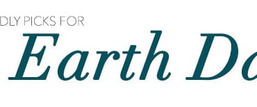Text reads "ECO-FRIENDLY PICKS FOR Earth Day" in a serif font.