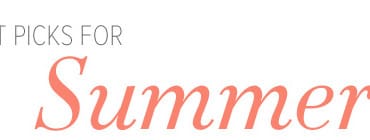 Text reads 'HOT PICKS FOR Summer!' in gray and coral lettering.