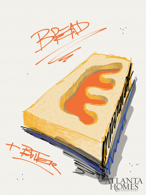 Inspired by modern art icons, chef Tyler Williams and artist Steven Fant gifted guests with a sketchbook of each inspired dish.