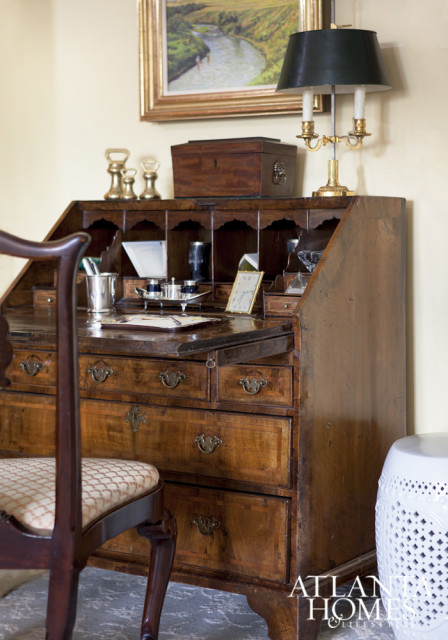 Decorative arts and detailed accent pieces contribute to this home’s enduring appeal.