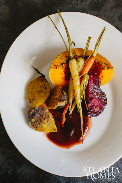 Roasted root vegetables.