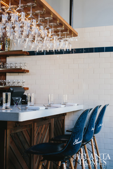 Like its deftly prepared menu, Staplehouse’s interior boasts a rustic elegance.