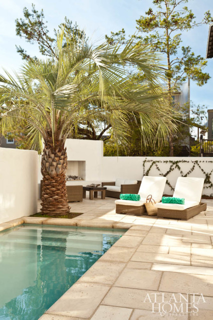 Shaded lounge chairs provide the perfect spot to soak up sunshine.