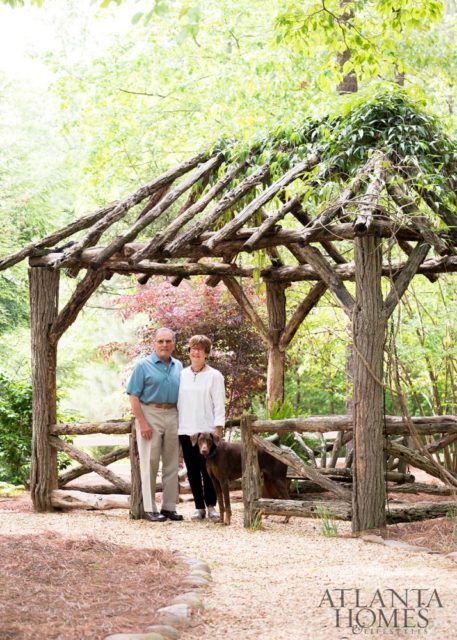 Jim and Carole McWilliams with their doberman pinscher, Lucy.