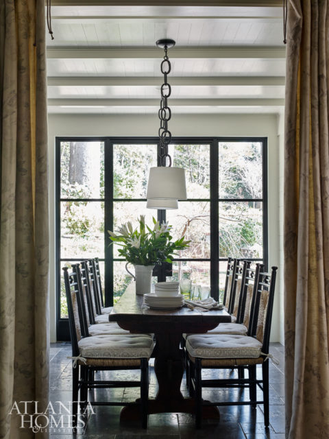 Litchfield designed windows to replace screens on what was formerly a porch.