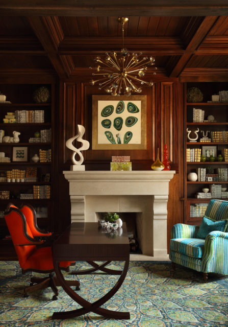 Residential – Singular Space Bronze: Bold Buckhead Study, Harmonious Living by Tish Mills, Tish Mills, Allied ASID