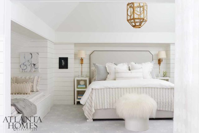“This is a room for guests. It is a suite for those who want a private area separate from the hustle and bustle of the rest of the home.” —Paige Sumblin Schnell