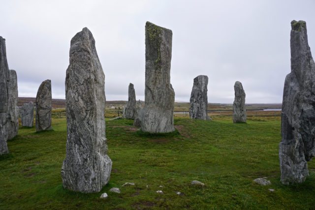 Megalithic stones on the Isle of Lewis.