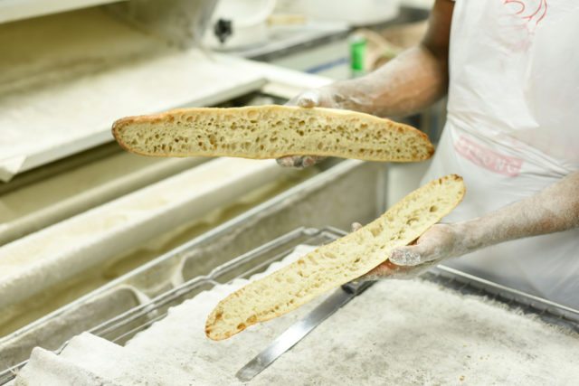 Tour attendees also enjoy a behind-the-scenes look at baguettes in the making.