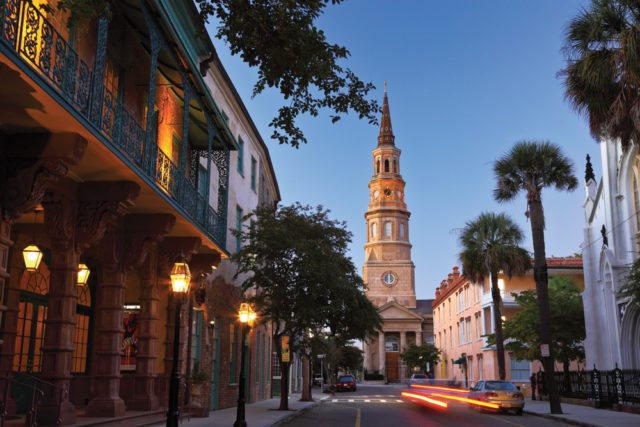 Charleston, South Carolina, is nicknamed the Holy city for its abundance of historic church steeples