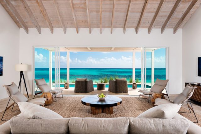 Beachfront villas at Sailrock Resort are steps away from the beach and range from from 5,055 to 5,992 square feet.