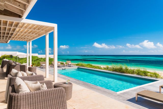 Sailrock’s beachfront villas feature private, temperature controlled swimming pools and up-close views of South Caicos’ aquamarine waters.