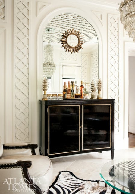 TREILLAGE Decorative meets architectural whimsy with this garden-inspired pattern. Design by Margaux, Ltd.