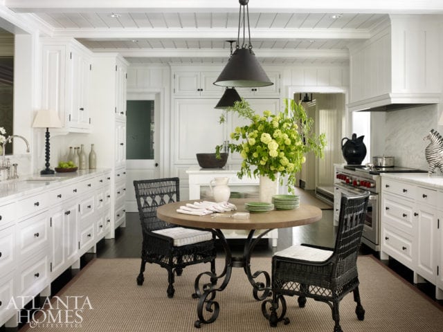 RATTAN Smartly woven natural fibers make these pieces versatile and chic. Design by Jackye Lanham