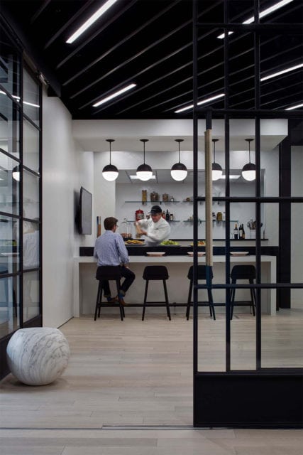 Product – Commercial – Silver: Steel/Glass/Leather Mobile Partition System, Bolton Associates, G. Taylor Yarbrough, ASID, Stephanie Kirkpatrick, April Rider, Allied ASID, Josh Bass