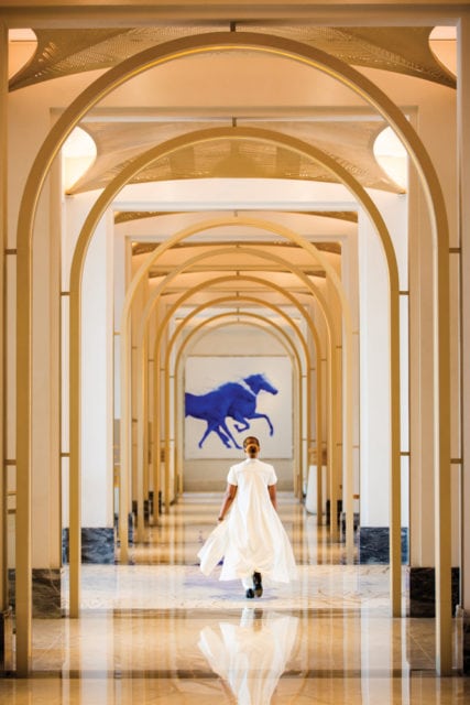 Stunning arches frame the open and airy hallways of Jumeirah Al Naseem.