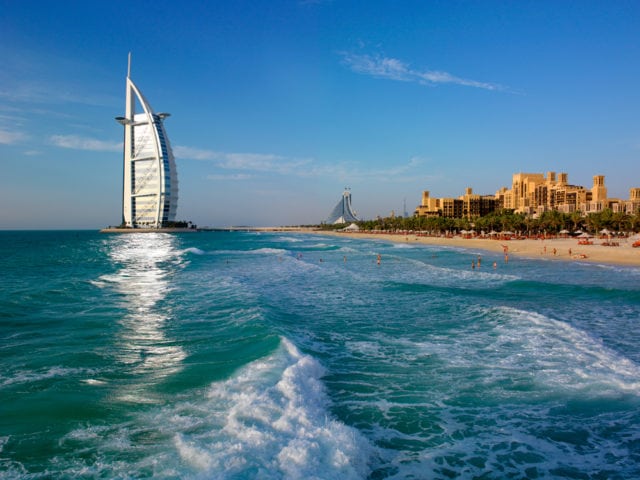Jumeirah Al Naseem, a beachfront resort in Dubai, offers views of the Arabian Sea.