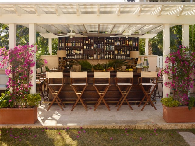 The open-air Tiki Bar is one of the more popular spots at Bahama House.