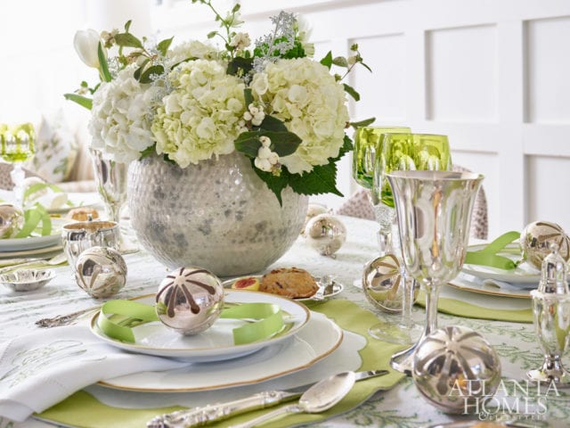 Alongside newer elements, Bosbyshell incorporated silver pieces inherited from her grandmother.