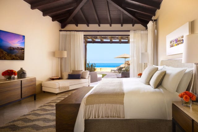 Stylish guest rooms feature glorious sea views.