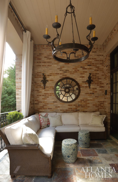 A trio of outdoor terraces accommodates lounging and entertaining thanks to seating from Kolo Collection, contemporary Dedon accent tables, and weather-resistant textiles from Jim Thompson, Paul+ and Link Outdoor.