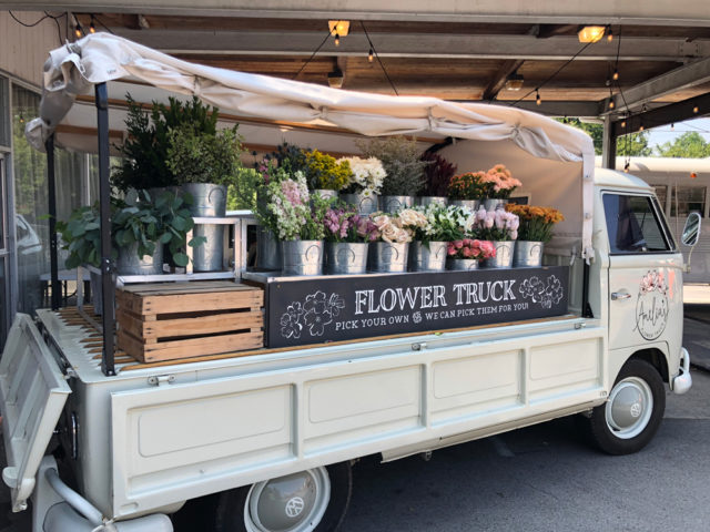 Keep an eye out for Nashville’s mobile flower shop, Amelia’s Flower Truck.