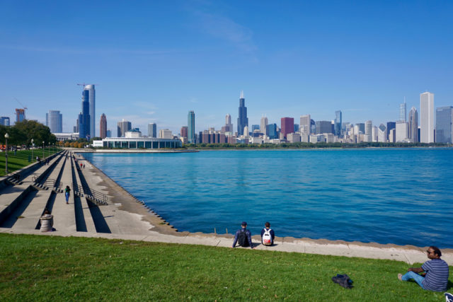 The Adler Planetarium provides panoramic skyline views.