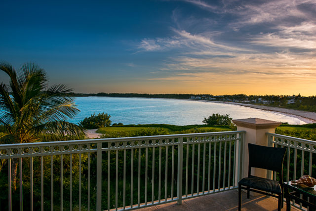 Take in stunning views of Emerald Bay from the patio of your private villa at Grand Isle Resort & Spa.