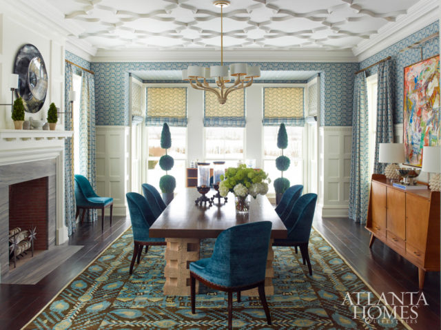Howard believes that blue is the most universally treasured of the three primary colors. “More than any other hue, it can be used to create a variety of lovely shades and tones, from ciel to teal, navy to aqua, slate to powder,” he says. Photo by Eric Piasecki