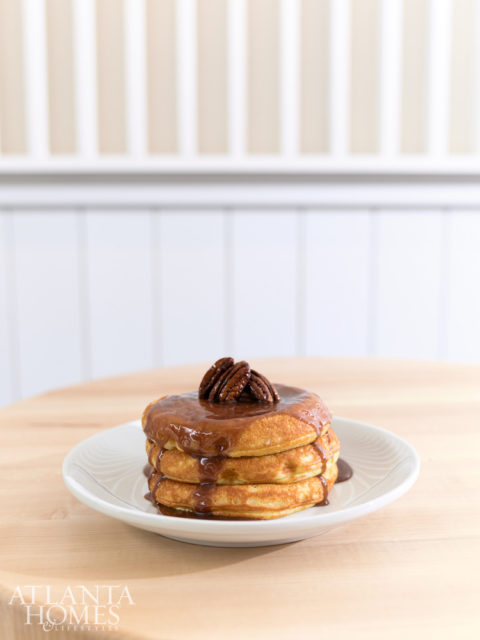 The big pecan praline stack.