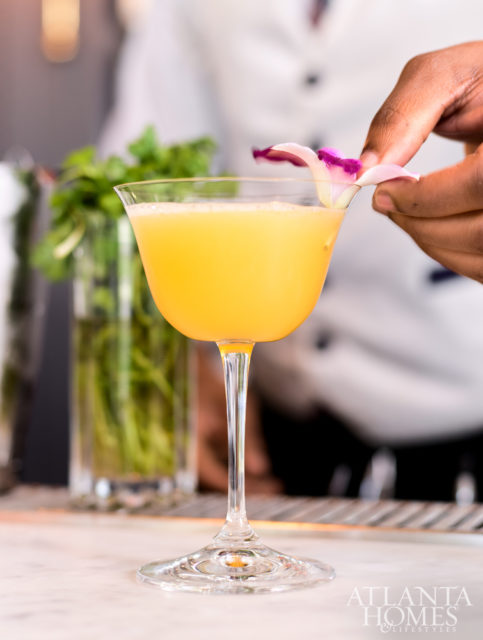 White silk dress cocktail.