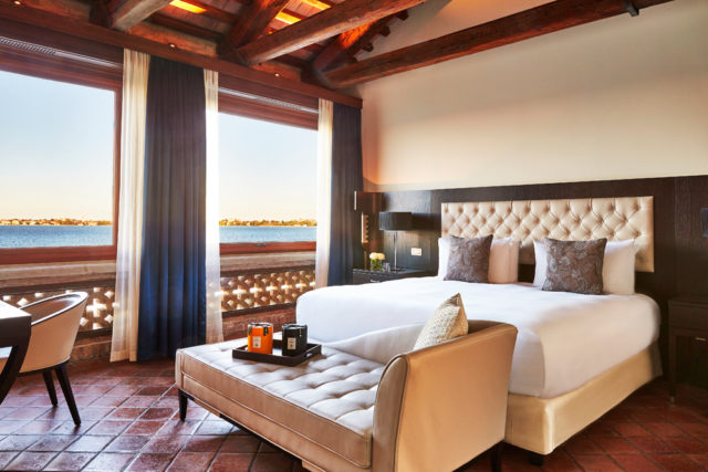 The hotel’s property showcases many historic details.