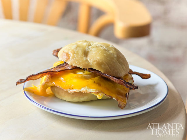 B-Side’s wood-fired bagel.