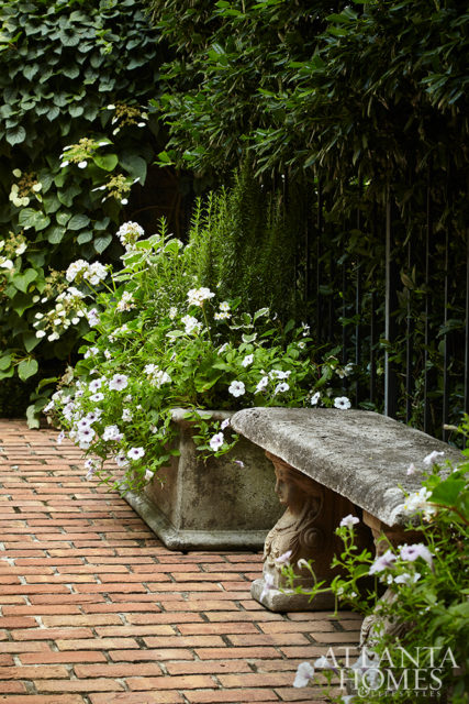 “I often use all-white flowers because they look so beautiful with green around them,” she says.