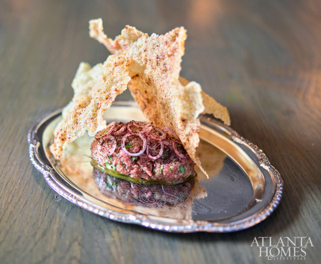 Kibbeh Nayyeh with Border Springs lamb tartar.