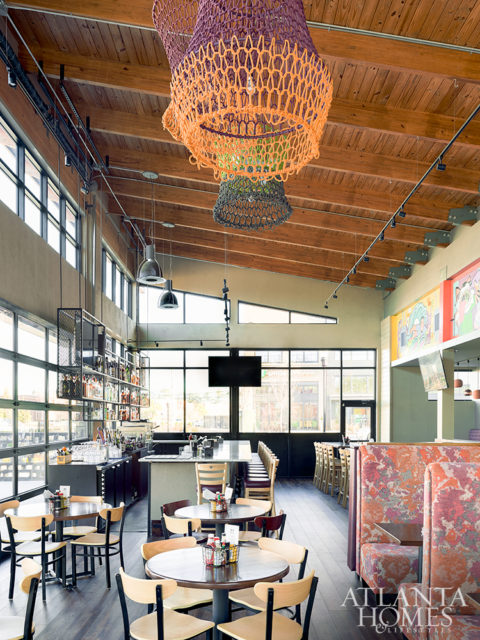 Lagarde’s bright and airy dining room.