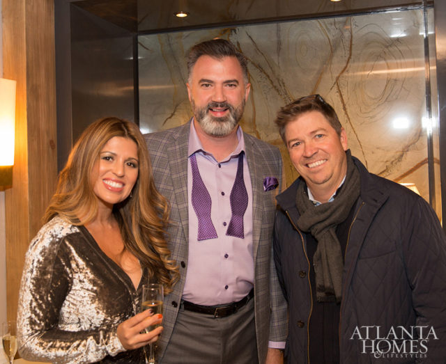 Becky and Jay Allen of Top Shop Stone with Patrick Pepin of CIOT