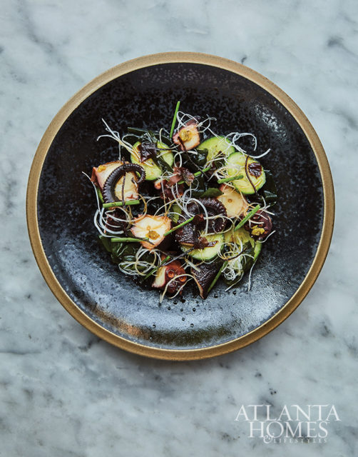 slow cooked octopus
